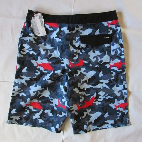 Hurley Boy's 18/29 Sharkbait Camo Boardshort Swimming Trunks - Picture 2 of 2